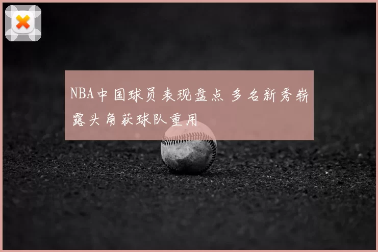 NBA中国球员表现盘点 多名新秀崭露头角获球队重用
